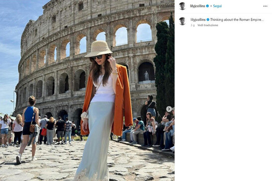 Emily in Paris, Lily Collins a Roma per le riprese della quarta stagione