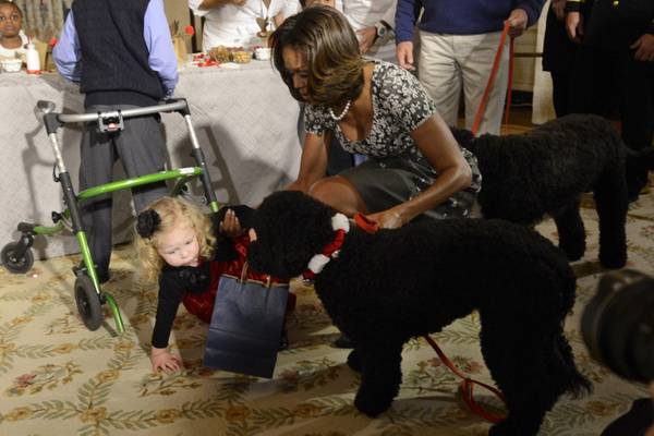 Michelle e l'esuberante cane Sunny