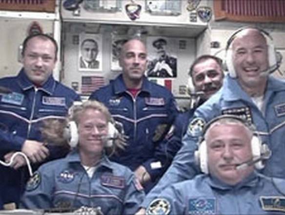 Il sorriso di Luca Parmitano appena arrivato sulla Stazione Spaziale (fonte: NASA TV)