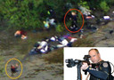 La sparatoria di Utoya e e nel riquadro Anders Behring Breivik in tuta da subacqueo con un arma automatica
