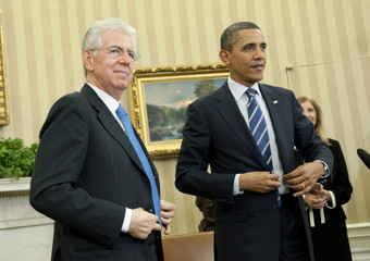 Mario Monti-Barack Obama (Washington, 9 febbraio 2012)