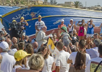 Il Papa a Lampedusa