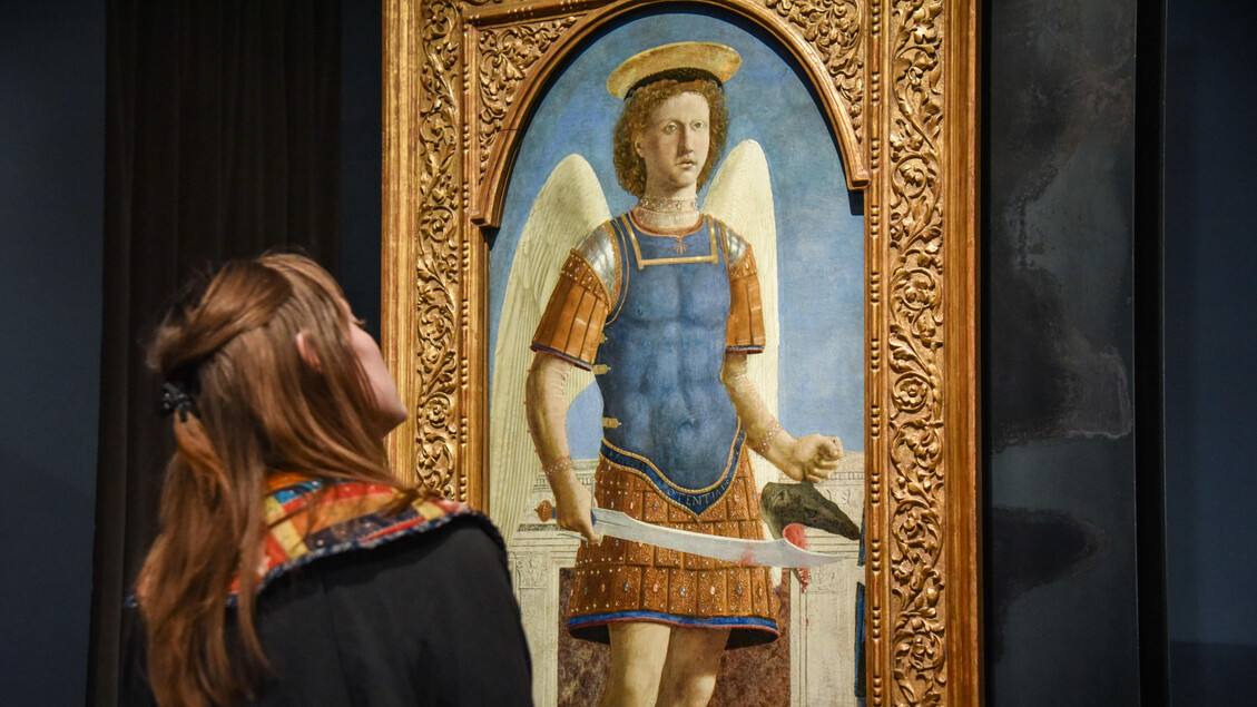 Muestra "Piero Della Francesca. El políptico agustiniano reunido", en Milán (ANSA)