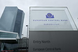 A exterior view of the European Central Bank (ECB)