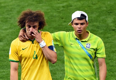 David Luiz e Thiago Silva (ANSA)