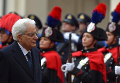 Mattarella sale al Quirinale (ANSA)