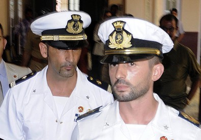 I maro' italiani Salvatore Girone e Massimiliano Latorre (ANSA)