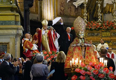 Camorra: omelia S.Gennaro; card.Sepe, basta sangue (ANSA)