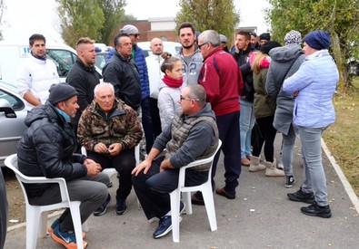 Barricata a Gorino - Foto Filippo Rubin (ANSA)