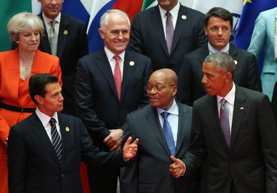 Una foto di gruppo al G20 (ANSA)