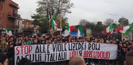 Manifestazione di Casapound © ANSA