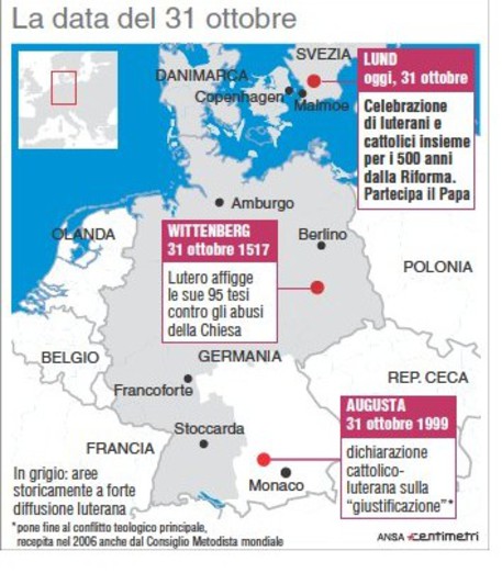 Il viaggio del Papa in Svezia © Ansa