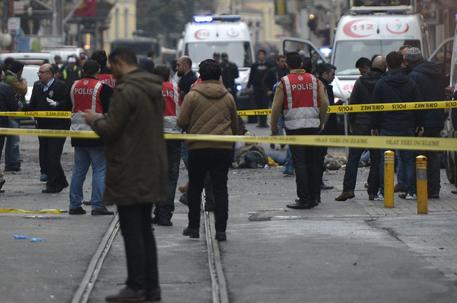 Il luogo dell'attentato terroristico a Istanbul © EPA