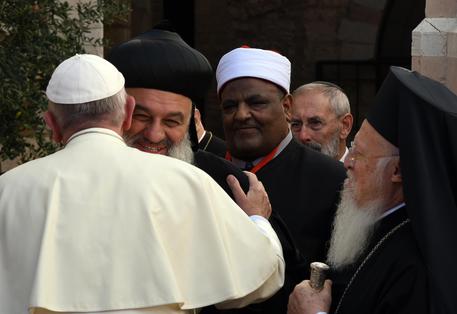 Pope Francis arrives in Assisi © ANSA