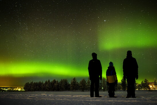 Aurora boreale mozzafiato in Lapponia