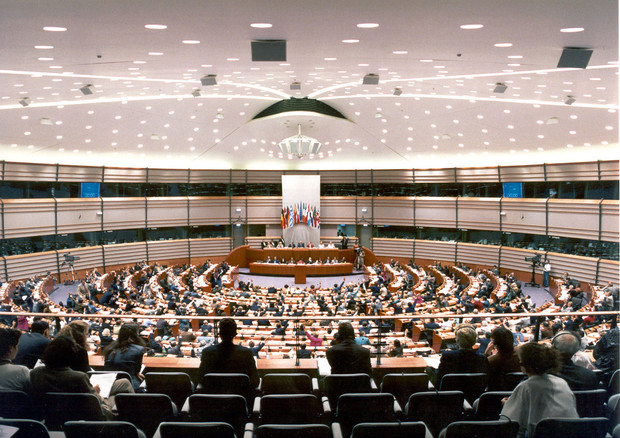 L'aula del parlamento europeo di Bruxelles © ANSA 