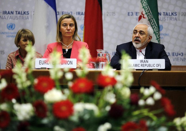 Javad Zarif e Federica Mogherini (ANSA)