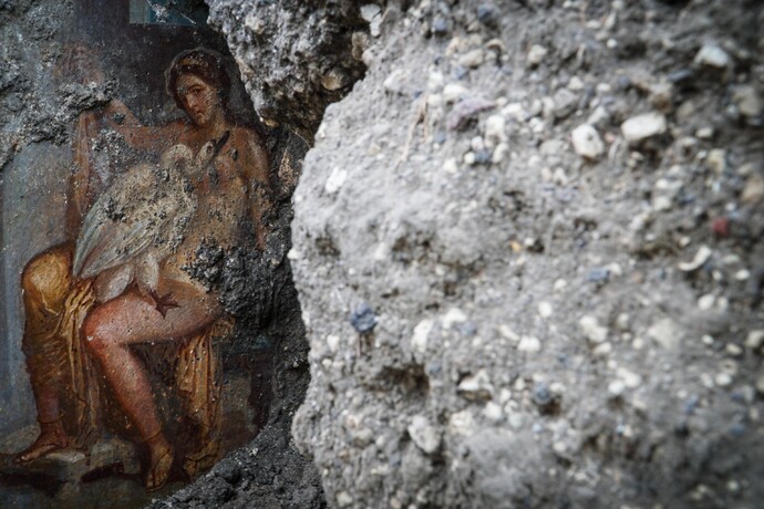 Erotic Fresco Uncovered In Pompeii Arts Culture And Style Ansa It