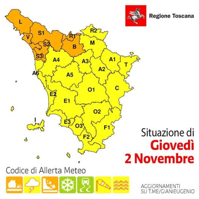 Maltempo Domani Allerta Arancione Toscana Nord Ovest Notizie Ansa It