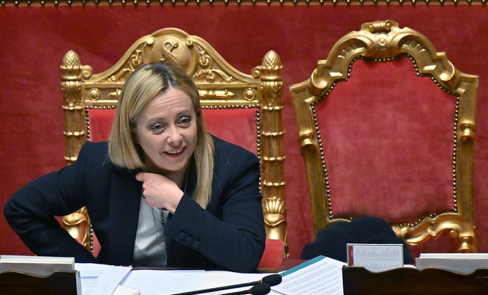 Giorgia Meloni Durante Le Comunicazioni Al Senato Primopiano Ansa It