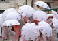 Flash Mob in Piazza della Minerva contestuale al convegno 'Stop Tampon Tax' in Senato per richiedere la riduzione dell'IVA sugli assorbenti © Ansa