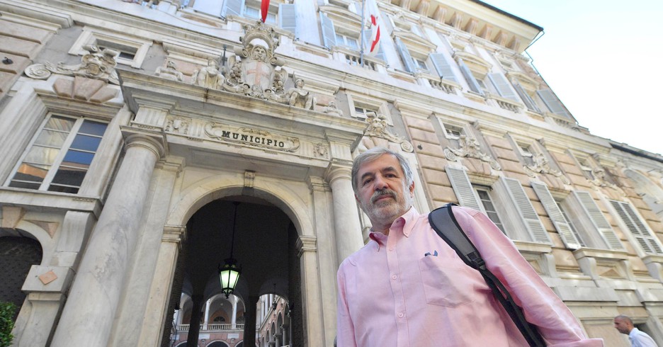 Marco Bucci a Palazzo Tursi, Genova (ANSA)