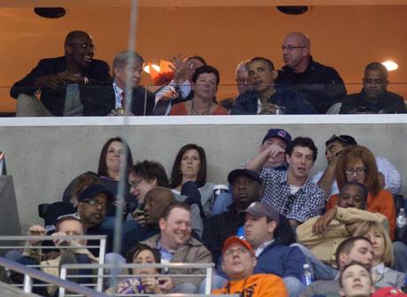 Obama at Syracuse/Marquette game