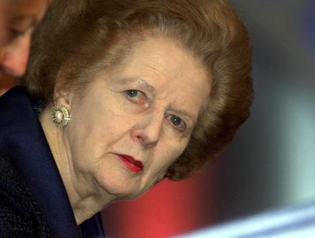 Margaret Thatcher leaves hospital