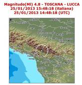 Terremoto in Garfagnana: scossa di 4.8 avvertita al centro-nord. Torna la paura