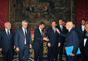 Giorgio Napolitano saluta i ministri