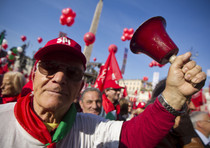 Una manifestazione di pensionati