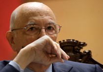 Il presidente della Repubblica Giorgio Napolitano