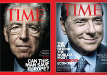 Monti - Berlusconi, su Time il confronto