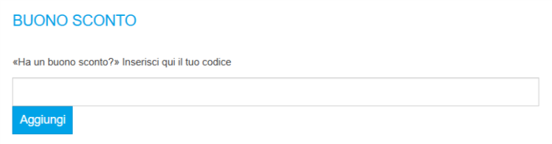 dove inserire il codice sconto yalla yalla
