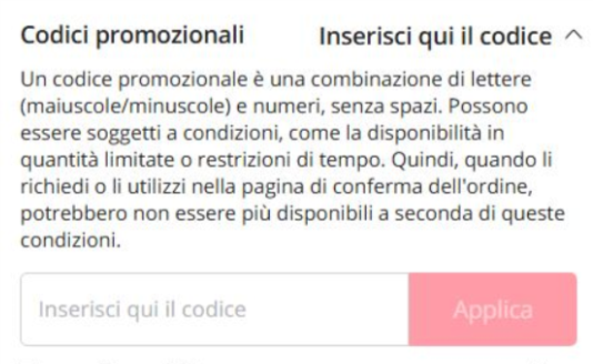 dove inserire il codice sconto aliexpress