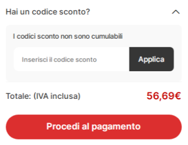 dove inserire il codice sconto aosom