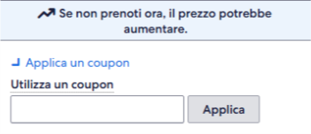 dove inserire il codice sconto hotels.com