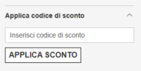 dove inserire il codice sconto lineonline