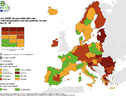 Nella mappa Ecdc del Covid, il nord Italia verde (ANSA)