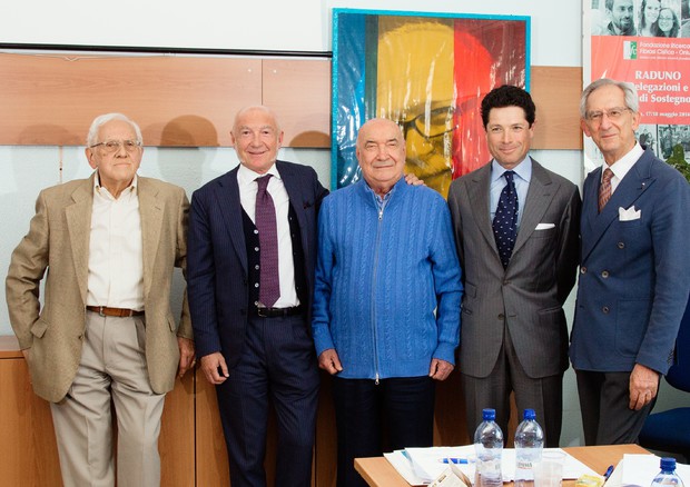  Gianni Mastella, Paolo Faganelli, Vittoriano Faganelli, Matteo Marzotto, Michele Romano.Matteo Marzotto, presidente FFC, annuncia sei nuove nomine nel CdA  © Ansa