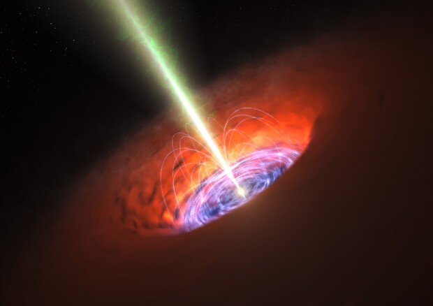 Artist's impression of a cosmic explosion (Source: ESO / L. Calçada) © Ansa