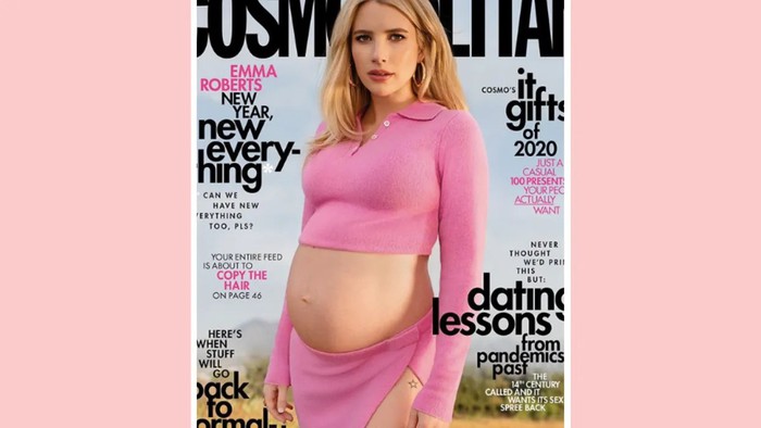 Emma Roberts First Pregnant Woman On Cosmopolitan Cover Lifestyle