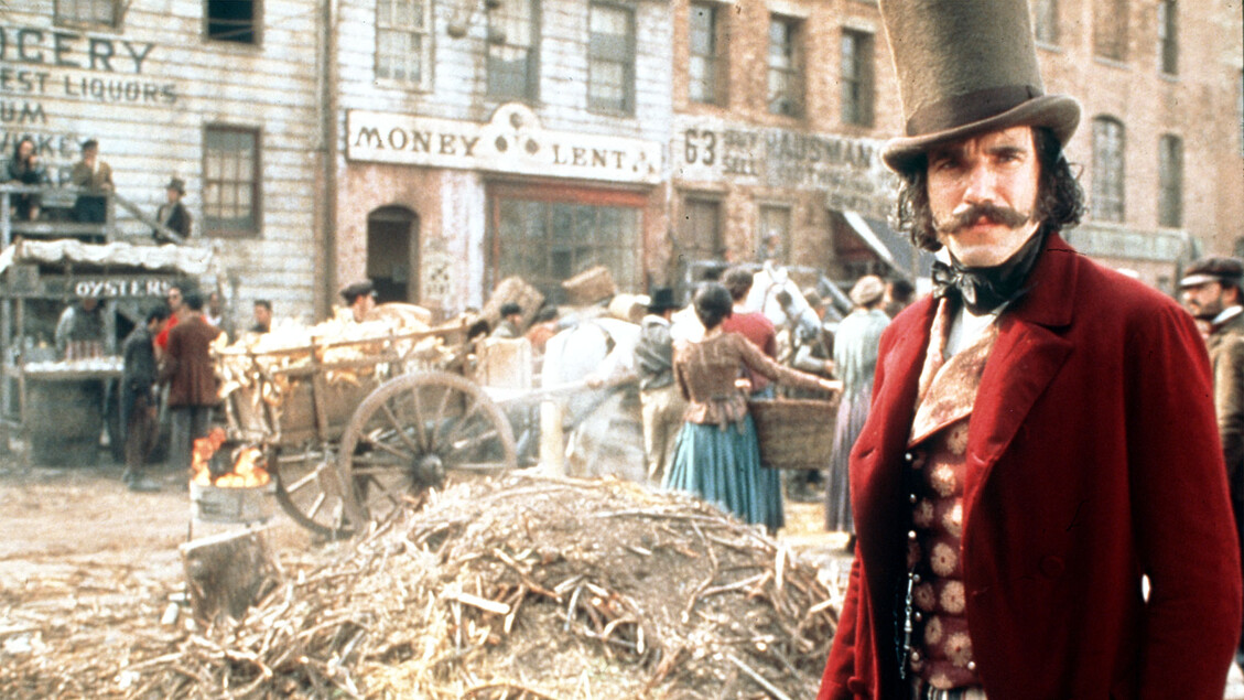 Daniel Day-Lewis sul set di Gangs of New York