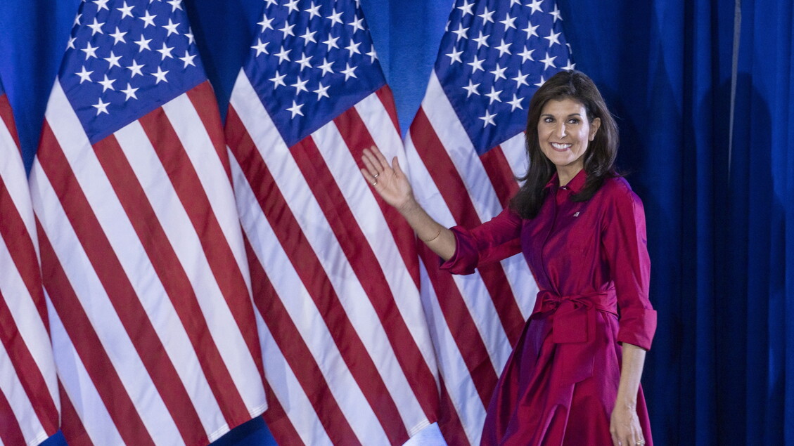 Nikki Haley Addresses Supporters on Night of Iowa Caucus - RIPRODUZIONE RISERVATA