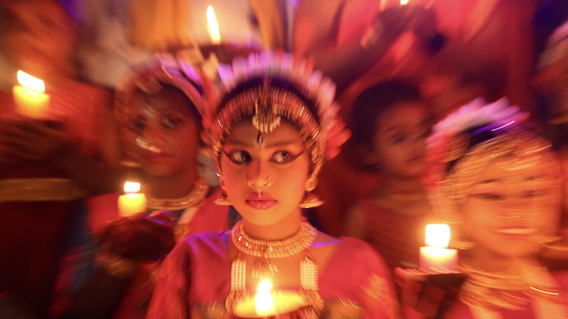 Inauguration of Lord Ram temple in Ayodhya and celebrations in Bangalore © ANSA/EPA