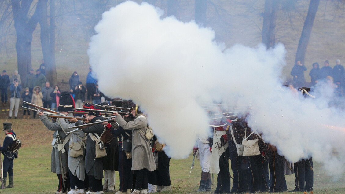 Historical military club members reenact  'Battle of Bergfriede ' in Poland © ANSA/EPA