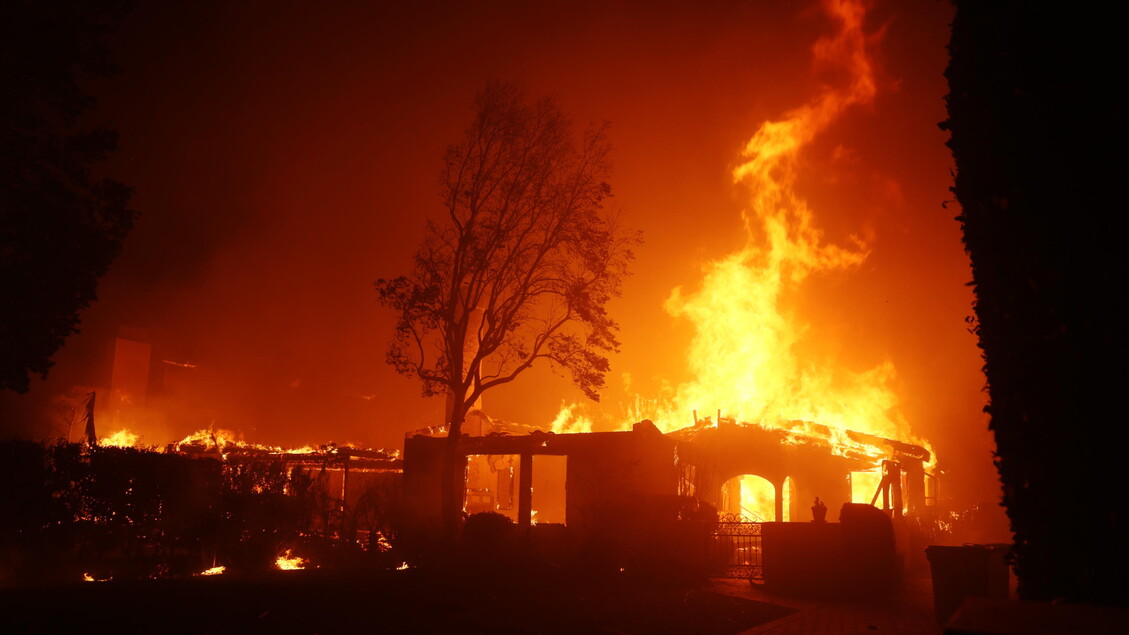 Palisades Wildfire in Los Angeles, California