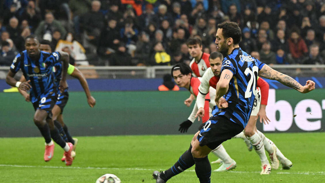 Champions: l'Inter vola ai quarti, Feyenoord battuto 2-1