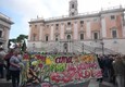 Roma: manifestanti in Campidoglio urlano 'dimissioni' © ANSA