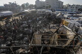 Damage after Israeli airstrike hits al-Aqsa Hospital in central Gaza